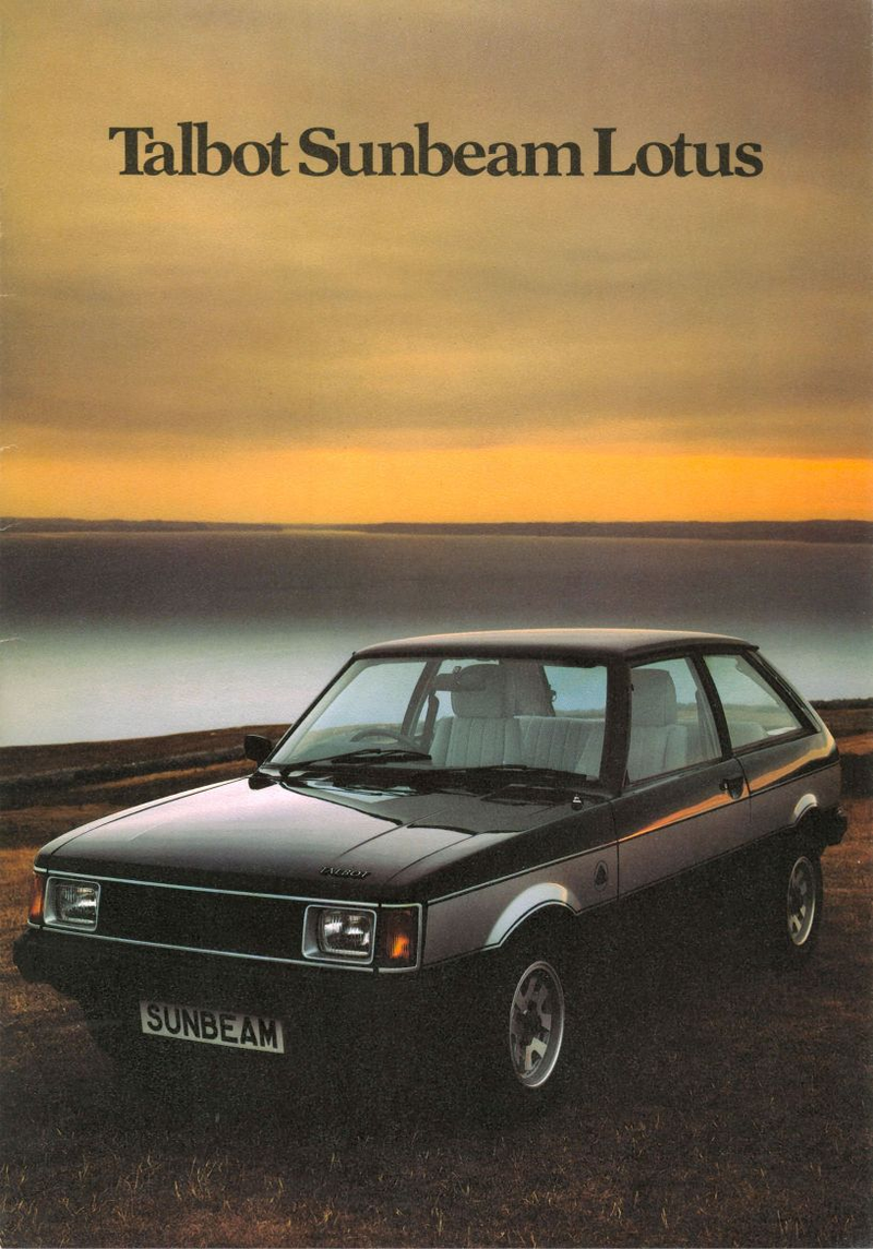 The Talbot Sunbeam Lotus brochure from 1979. Note the smaller road car fenders. via OldCarManuals